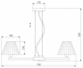 Подвесная люстра Eurosvet Peony 60136/6 хром/серый в Миассе - miass.mebel24.online | фото 5