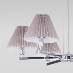 Подвесная люстра Eurosvet Peony 60136/6 хром/серый в Миассе - miass.mebel24.online | фото 6