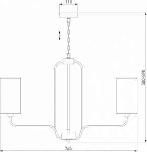 Подвесная люстра Eurosvet Purezza 60128/6 хром в Миассе - miass.mebel24.online | фото 4