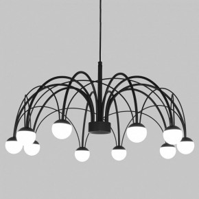 Подвесная люстра Eurosvet Ragno 90034/10 LED черный в Миассе - miass.mebel24.online | фото