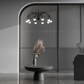 Подвесная люстра Eurosvet Ragno 90034/10 LED черный в Миассе - miass.mebel24.online | фото 4