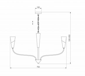 Подвесная люстра Eurosvet Rhyton 60167/6 латунь в Миассе - miass.mebel24.online | фото 5