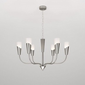 Подвесная люстра Eurosvet Rhyton 60167/6 никель в Миассе - miass.mebel24.online | фото