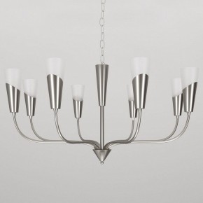 Подвесная люстра Eurosvet Rhyton 60167/8 никель в Миассе - miass.mebel24.online | фото