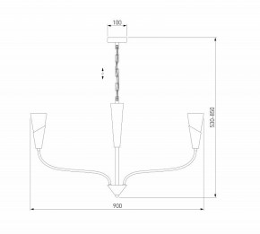 Подвесная люстра Eurosvet Rhyton 60167/8 никель в Миассе - miass.mebel24.online | фото 6