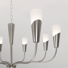 Подвесная люстра Eurosvet Rhyton 60167/8 никель в Миассе - miass.mebel24.online | фото 7