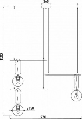 Подвесная люстра Eurosvet Riche 70143/3 белый в Миассе - miass.mebel24.online | фото 4