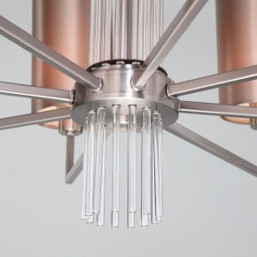 Подвесная люстра Eurosvet Soffio 60134/8 никель в Миассе - miass.mebel24.online | фото 6
