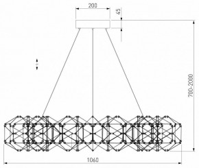 Подвесная люстра Eurosvet Uma 90369/15 медь в Миассе - miass.mebel24.online | фото 4