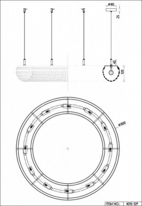 Подвесная люстра Favourite Monilibus 4015-12P в Миассе - miass.mebel24.online | фото 5