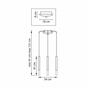 Подвесная люстра Lightstar Tubo L3T747137 в Миассе - miass.mebel24.online | фото 3