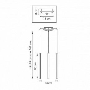 Подвесная люстра Lightstar Tubo L3T747433 в Миассе - miass.mebel24.online | фото 3