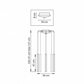 Подвесная люстра Lightstar Tubo L5T747247 в Миассе - miass.mebel24.online | фото 3