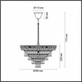 Подвесная люстра Lumion Esme 5233/8 в Миассе - miass.mebel24.online | фото 4