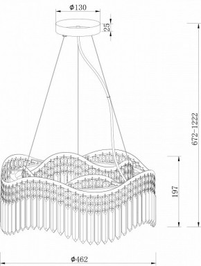 Подвесная люстра Maytoni Gracia DIA201PL-06G в Миассе - miass.mebel24.online | фото 3