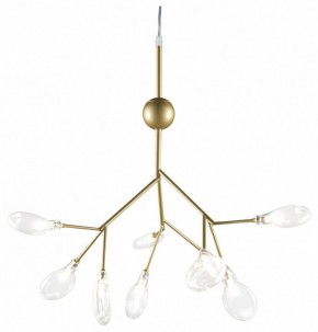 Подвесная люстра Natali Kovaltseva GRACE ll GRACE 75554/9С GOLD SATIN в Миассе - miass.mebel24.online | фото
