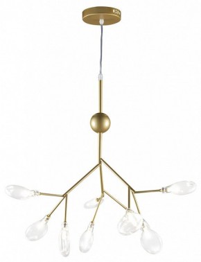 Подвесная люстра Natali Kovaltseva GRACE ll GRACE 75554/9С GOLD SATIN в Миассе - miass.mebel24.online | фото 2
