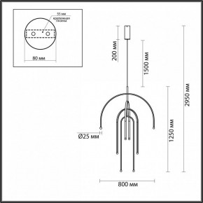 Подвесная люстра Odeon Light Memfi 6633/95L в Миассе - miass.mebel24.online | фото