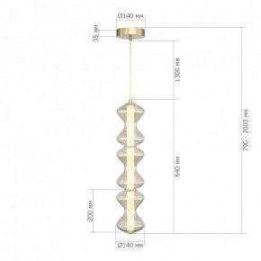 Подвесная люстра ST-Luce SPINE SL6136.213.01 в Миассе - miass.mebel24.online | фото 4