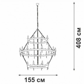 Подвесная люстра Vitaluce V1872 V1872-7/16+8+8 в Миассе - miass.mebel24.online | фото 3