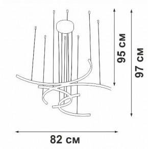 Подвесная люстра Vitaluce V3777 V3777-0/4S в Миассе - miass.mebel24.online | фото 5