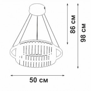 Подвесная люстра Vitaluce V54010 V54010-1/1S в Миассе - miass.mebel24.online | фото 5