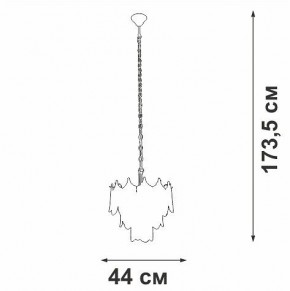 Подвесная люстра Vitaluce V5813 V5813-8/5 в Миассе - miass.mebel24.online | фото 3