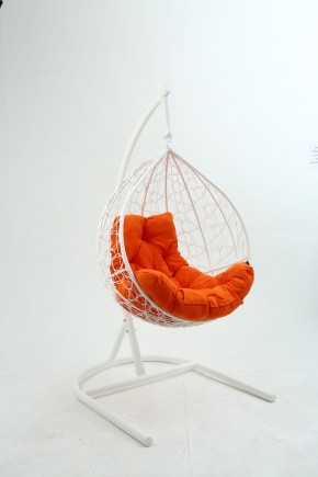 Подвесное кресло Бароло (белый/оранжевый) в Миассе - miass.mebel24.online | фото