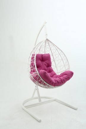 Подвесное кресло Бароло (белый/розовый) в Миассе - miass.mebel24.online | фото