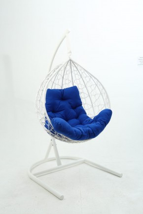 Подвесное кресло Бароло (белый/синий) в Миассе - miass.mebel24.online | фото