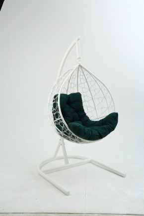Подвесное кресло Бароло (белый/зеленый) в Миассе - miass.mebel24.online | фото