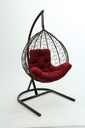 Подвесное кресло Бароло (коричневый/бордо) в Миассе - miass.mebel24.online | фото