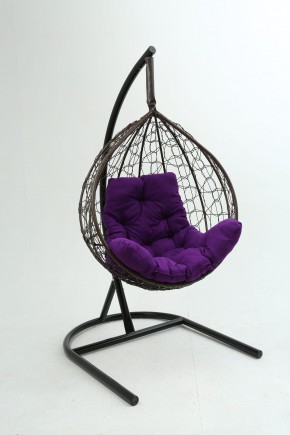 Подвесное кресло Бароло (коричневый/фиолетовый) в Миассе - miass.mebel24.online | фото