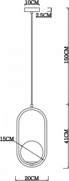Подвесной светильник Arte Lamp Matisse A7745SP-1AB в Миассе - miass.mebel24.online | фото 4