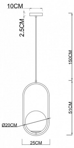 Подвесной светильник Arte Lamp Matisse A7746SP-1AB в Миассе - miass.mebel24.online | фото 3