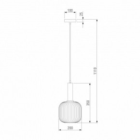 Подвесной светильник Eurosvet Bravo 50182/1 янтарь в Миассе - miass.mebel24.online | фото 5