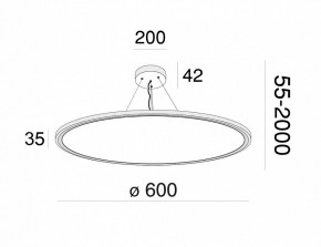 Подвесной светильник Maytoni Cosmos MOD057PL-L54W4K в Миассе - miass.mebel24.online | фото 4