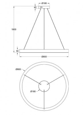 Подвесной светильник Maytoni Saturno MOD415PL-L60BS4K в Миассе - miass.mebel24.online | фото 4