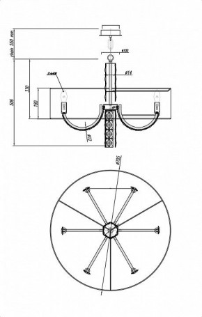 Подвесной светильник Maytoni Talento DIA008PL-06CH в Миассе - miass.mebel24.online | фото 6