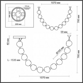 Подвесной светильник Odeon Light Jemstone 5085/48L в Миассе - miass.mebel24.online | фото 7