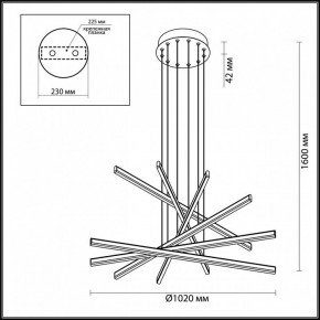 Подвесной светильник Odeon Light Rudy 3890/96L в Миассе - miass.mebel24.online | фото 6