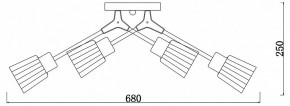 Потолочная люстра Escada Felicia 1137/6P в Миассе - miass.mebel24.online | фото 3