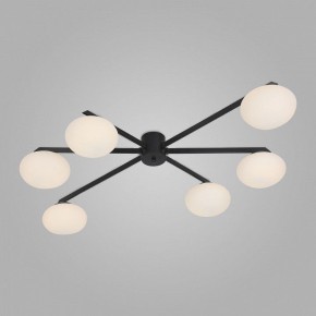 Потолочная люстра Eurosvet Opaline 70220/6 черный в Миассе - miass.mebel24.online | фото