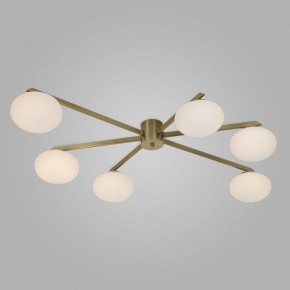 Потолочная люстра Eurosvet Opaline 70220/6 латунь в Миассе - miass.mebel24.online | фото