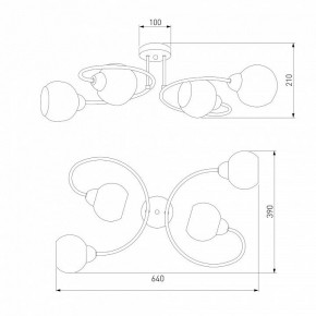Потолочная люстра Eurosvet Tulia 30136/4 хром в Миассе - miass.mebel24.online | фото 3
