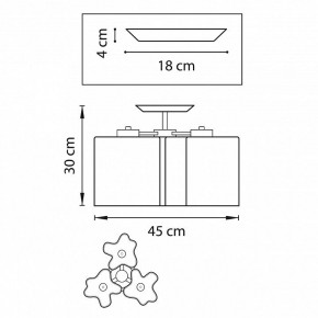 Потолочная люстра Lightstar Nubi 802037 в Миассе - miass.mebel24.online | фото 2