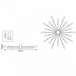 Потолочная люстра Lightstar Ragno 732203 в Миассе - miass.mebel24.online | фото 5