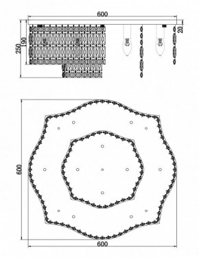 Потолочная люстра Maytoni Dune DIA005CL-10CH в Миассе - miass.mebel24.online | фото 2