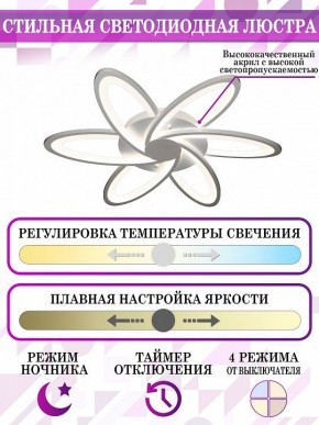 Потолочная люстра Natali Kovaltseva Smart home LED LAMPS 81217 в Миассе - miass.mebel24.online | фото 5