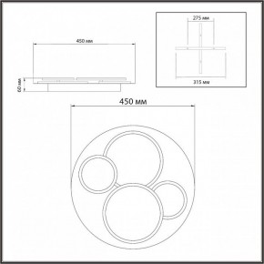 Потолочная люстра Sonex Pine 7734/60L в Миассе - miass.mebel24.online | фото 9